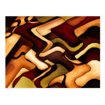 Earth Weave Fine Abstract Digital Postcards