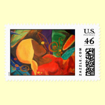 earth wind and fire - close up postage