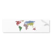 earth world cloth bumper stickers by anacletocold earth world cloth bumper stickers