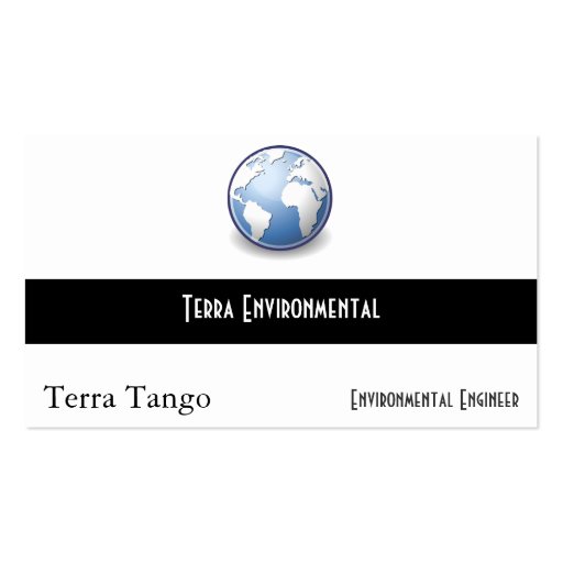 Earth World Globe Tango Business Card