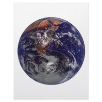 Earth Yin Yang Letterhead Template