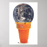 Earthcream Cone Print