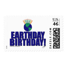 Earthday Birthday Stamp