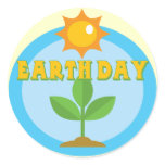 Earthday Shirts and Gifts Round Sticker