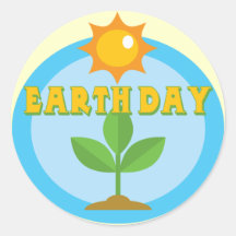 Earthday Shirts and Gifts Round Sticker