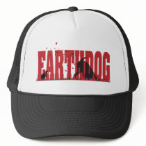 Earthdog Black/Red silhouette hats