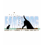Earthdog color design tshirts