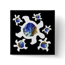 Earthly Turtles Buttons
