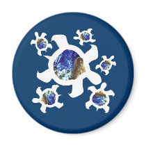 Earthly Turtles Magnets