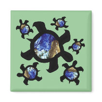 Earthly Turtles Magnets