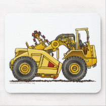 Earthmover Dirt Scraper Construction Mouse Pad mousepads by art1st Earthmover Dirt Scraper Construction Mouse Pad mousepads
