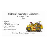 Earthmover Scraper Business Cards