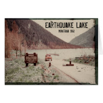 Earthquake Lake Montana 1961 Greeting Card cards