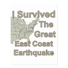 Earthquake survivor postcard