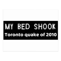 EARTHQUAKE Toronto Post Card