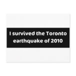 EARTHQUAKE Toronto Postcard