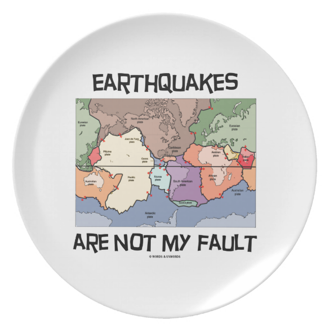 Earthquakes Are Not My Fault (Plate Tectonics) Plate
