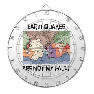 Earthquakes Are Not My Fault (Plate Tectonics) Dartboard