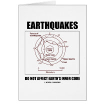 Earthquakes Do Not Affect Earth's Inner Core Cards