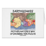 Earthquakes Mother Nature's Way Showing Faults Card