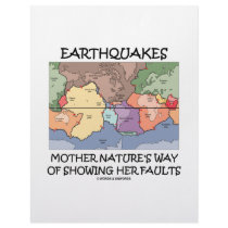 Earthquakes Mother Nature's Way Showing Faults Customized Letterhead