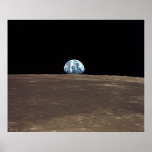 Earthrise: Earth from the Moon Apollo 11 NASA