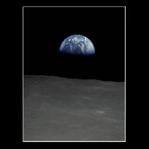 Earthrise Famous Image from the Moon postcards