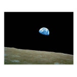 Earthrise taken by the Apollo 8 Mission Post Card