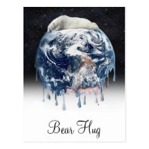 Earth's Bear Hug (w/Half Universe Background) Post Card