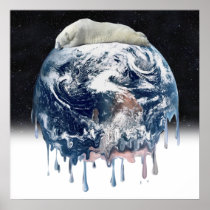 Earth's Bear Hug (w/Half Universe Background) Posters