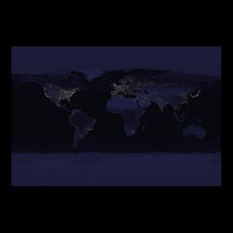 Earth's City Lights Poster