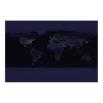 Earth's City Lights posters