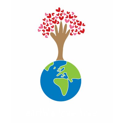 Earth's Hand and Love Tree Fun Custom Gift T-shirt by fat_fa_tin