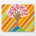 Earth's Hand & Tree of Love Mousepad