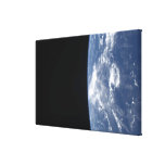 Earth's horizon and the blackness of space gallery wrap canvas