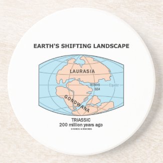 Earth's Shifting Landscape (Triassic) Drink Coasters