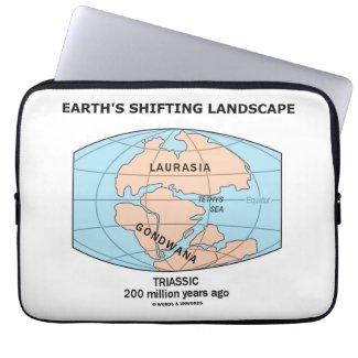 Earth's Shifting Landscape (Triassic) Laptop Computer Sleeve