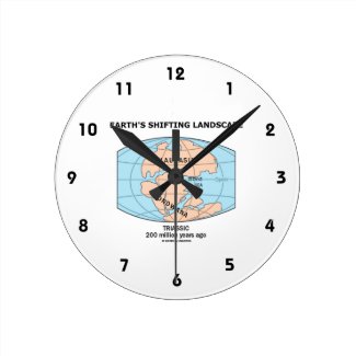 Earth's Shifting Landscape (Triassic) Wallclocks