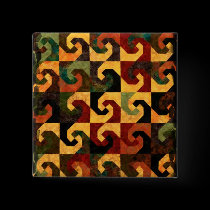 Earthtone Abstract Geo buttons