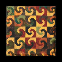 Earthtone Abstract Geo magnets