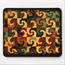 Earthtone Abstract Geo mousepads