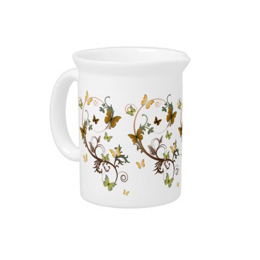 Earthtone Butterfly Pitchers
