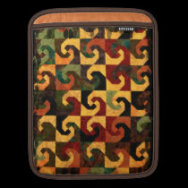 Earthtone Geometric Pattern ipad sleeves