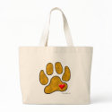 Earthtone Pet Bag with Pawprint and Heart by nicayla Earthtone Pet Bag with Pawprint and Heart