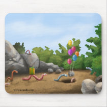 Earthworm Party Mousepad