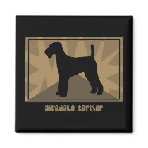 Earthy Airedale Terrier Magnet