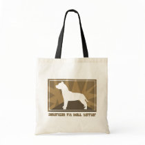 Earthy American Pit Bull Terrier Gifts Canvas Bags