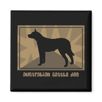 Earthy Australian Cattle Dog Gifts magnets