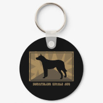 Earthy Australian Cattle Dog Keychain by MenagerieMayhem Earthy Australian Cattle Dog Keychain