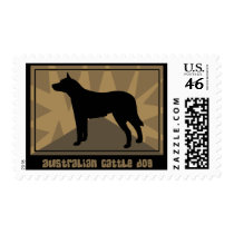 Earthy Australian Cattle Dog Postage Stamps